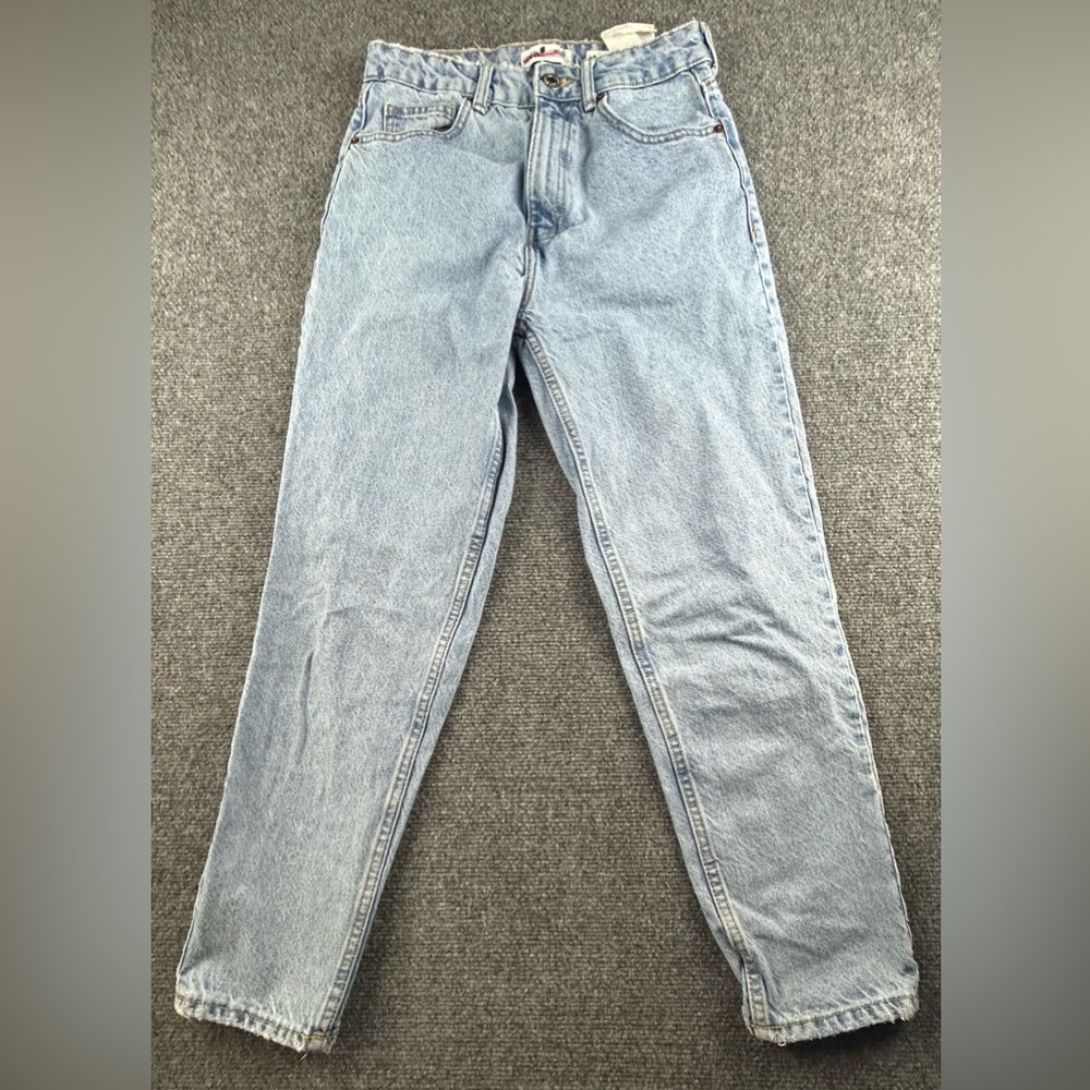 Zara Jeans Womens 4 Light Wash Tapered Leg Denim